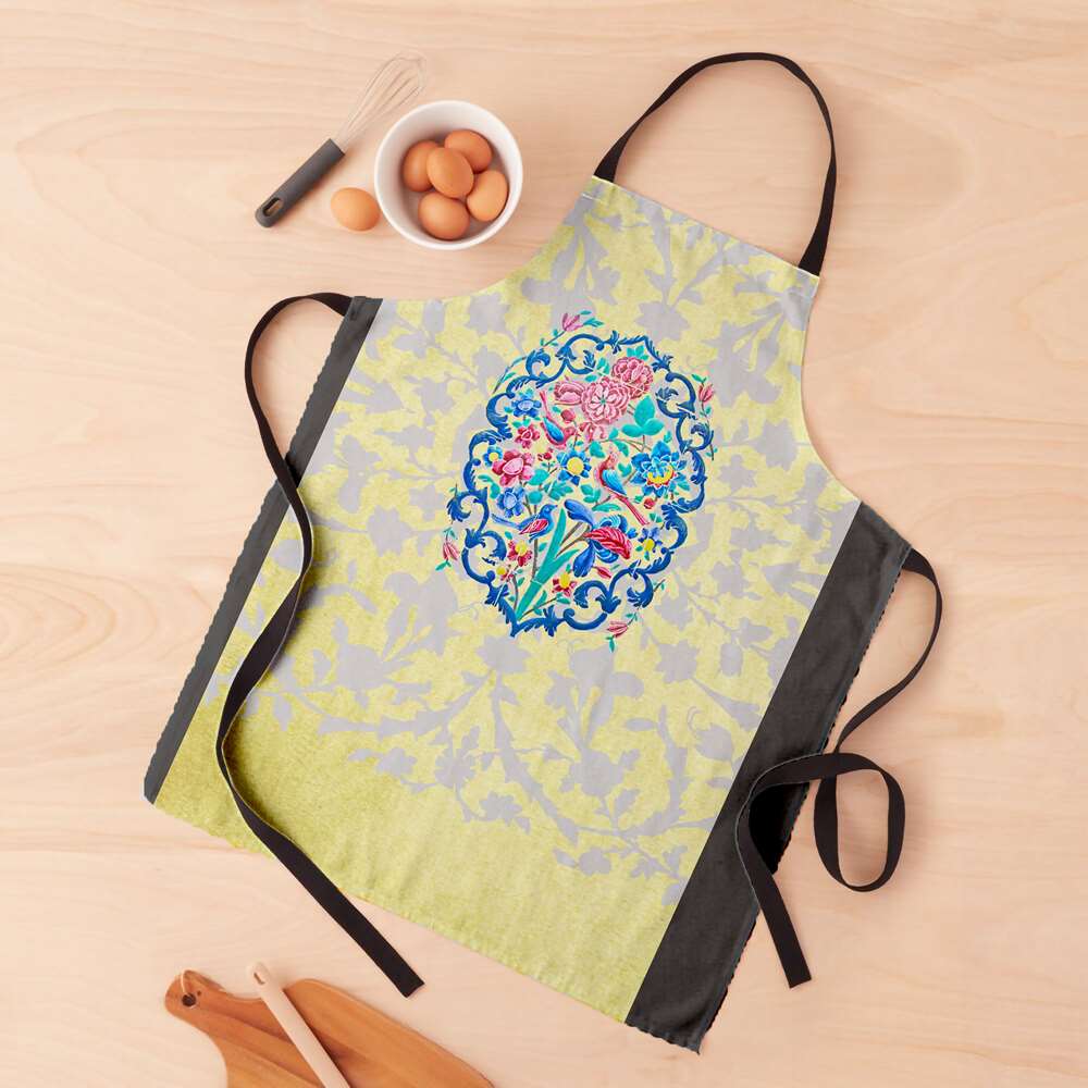 Persian Linen Kitchen Apron Model Parandeh