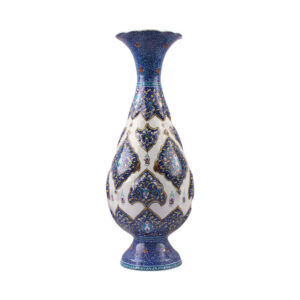 Persian Minakari Copper Vase Model Bahar