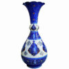 Decorative Copper Vase Hand-Painted with Persian Minakari Enamel Toranji