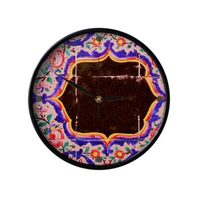 Persian-Inspired Analog Patterned Wall Clock – Atefeh