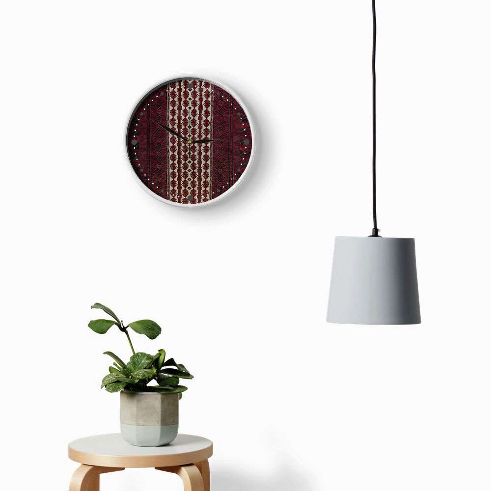 Persian-Inspired Analog Patterned Wall Clock – Baloch