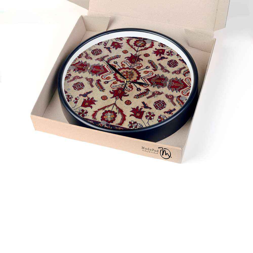 Persian-Inspired Analog Patterned Wall Clock – Dorsa