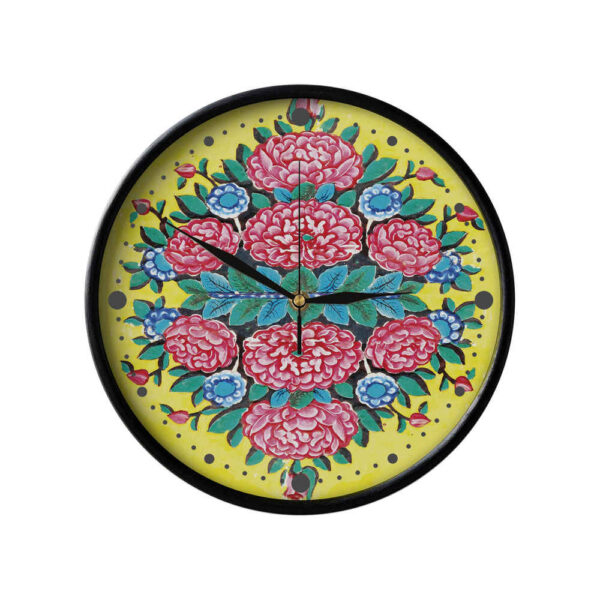 Persian-Inspired Analog Patterned Wall Clock - Farang