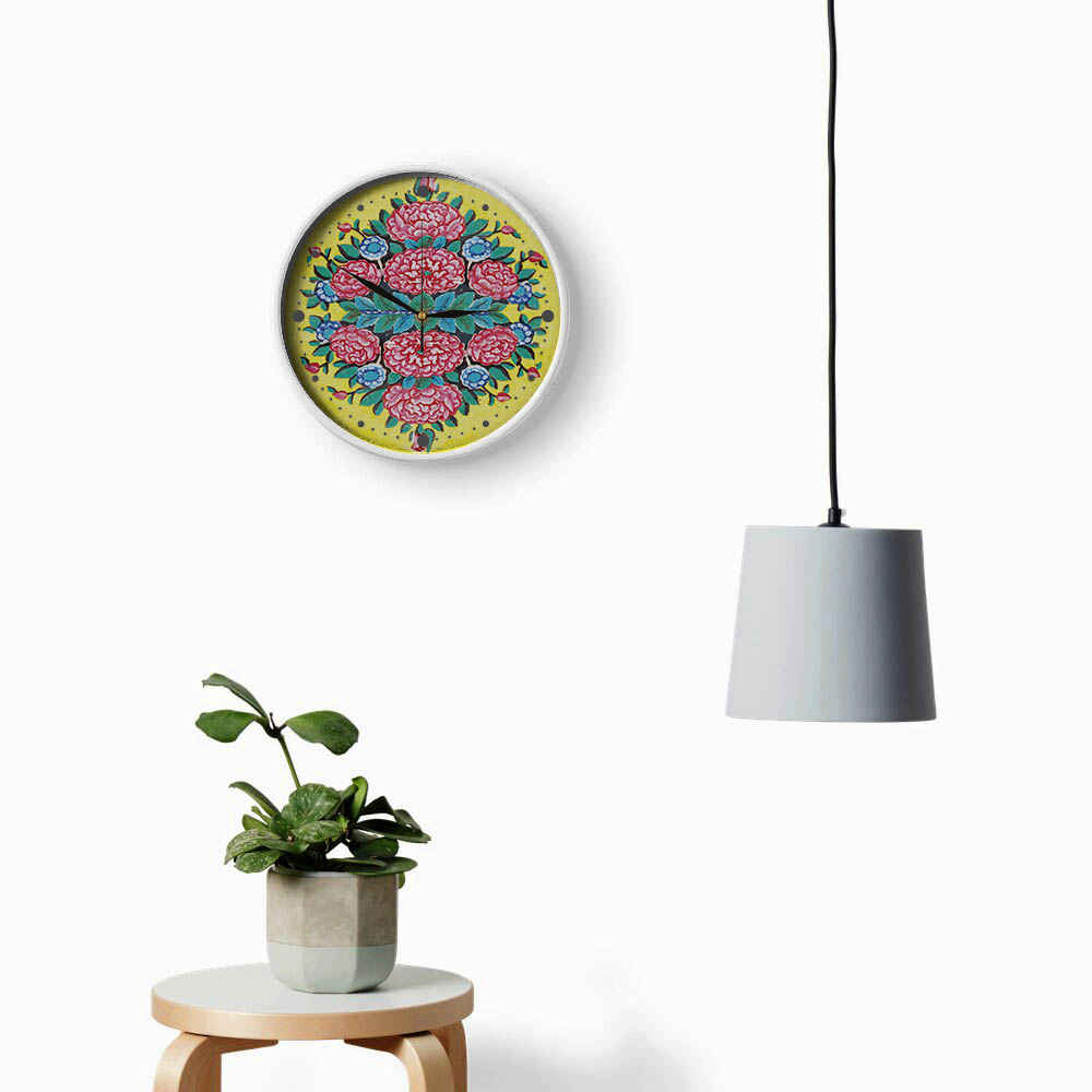 Persian-Inspired Analog Patterned Wall Clock – Farang