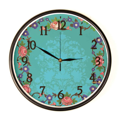 Persian-Inspired Analog Patterned Wall Clock – Firoozeh
