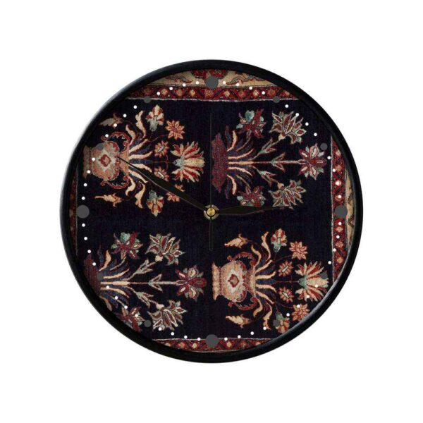 Persian-Inspired Analog Patterned Wall Clock - Ghalicheh