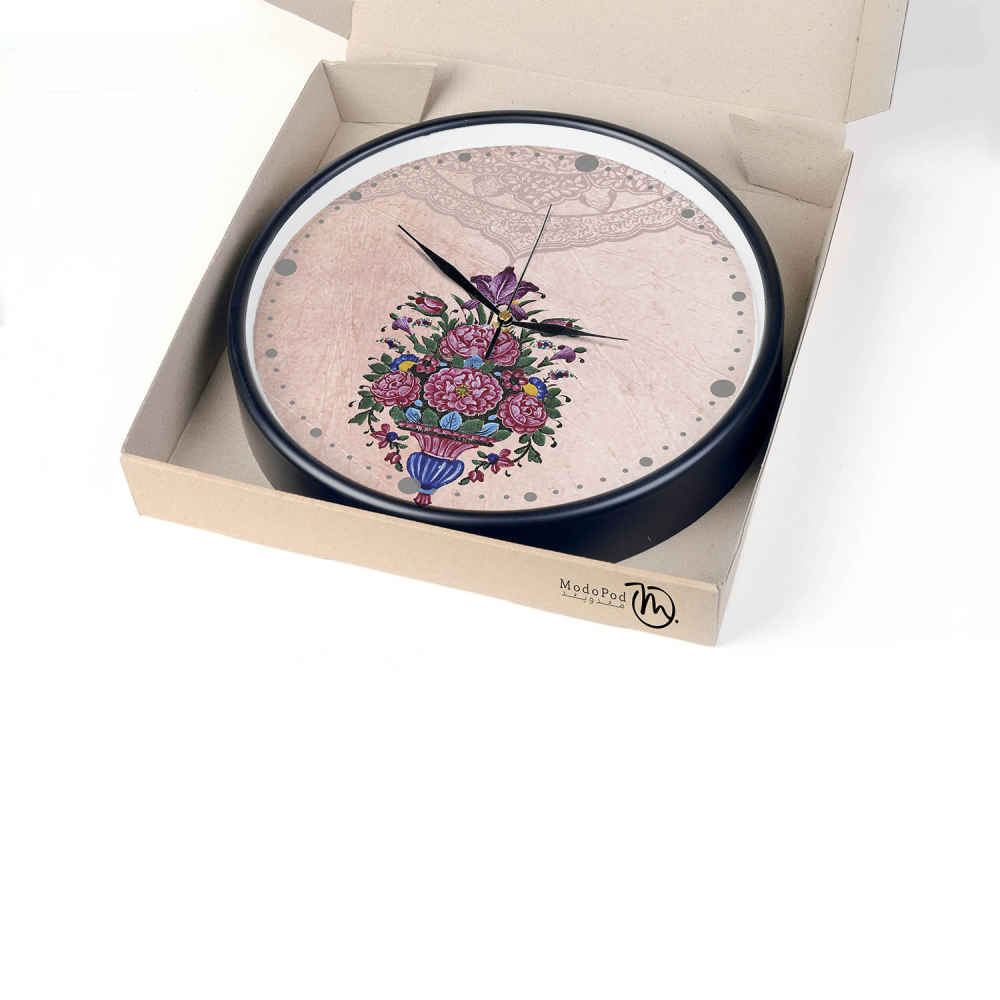 Persian-Inspired Analog Patterned Wall Clock – Goldan