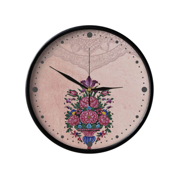 Persian-Inspired Analog Patterned Wall Clock - Goldan