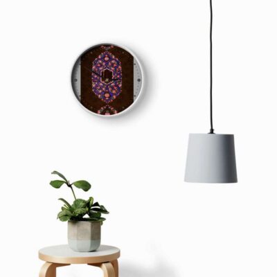 Persian-Inspired Analog Patterned Wall Clock – Khorma