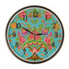 Persian-Inspired Analog Patterned Wall Clock - Lava