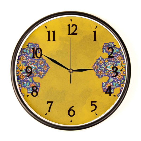 Persian-Inspired Analog Patterned Wall Clock - Tarsim