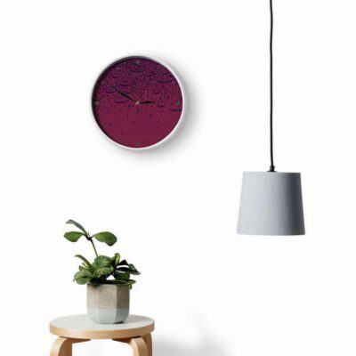 Persian-Inspired Analog Patterned Wall Clock – Zanbagh