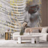 Persian Calligraphy Wallpaper Model Baran for Modern Interiors