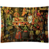 Persian Pictorial Velvet Pillowcase – Standard Sized Model Bazm (x2)