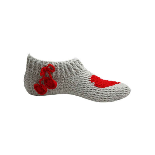 Crochet Slippers for Women Wool Knitted Model Ghalb