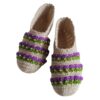 Crochet Slippers for Women Cotton Knitted Model Morvarid