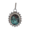 Persian Silver Pendant with Turquoise Gemstone Royan