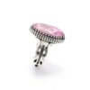 Persian Pink Topaz Silver Ring for Men Jalal