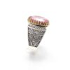 Persian Pink Topaz Silver Ring for Men Vahab