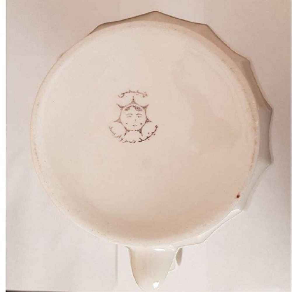 Porcelain Pitcher Checkered Design