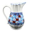 Porcelain Pitcher Checkered Design