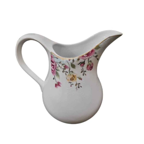 Porcelain Pitcher Floral Design Kamelia