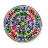 Embroidered Cushion Cover - Round Suzani Design Rana