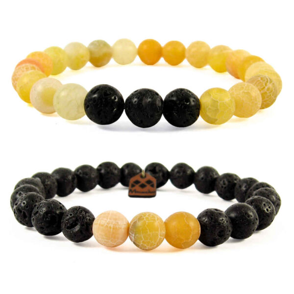 Set of 2 Beaded Bracelets for Men and Women – Khorshid Model