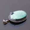 Persian Silver Pendant with Turquoise Gemstone Dora