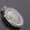 Persian Silver Pendant with Turquoise Gemstone Dora