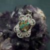 Persian Silver Pendant with Turquoise Gemstone Farah