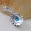 Persian Silver Pendant with Turquoise Gemstone Lia