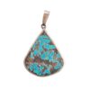 Persian Silver Pendant with Turquoise Gemstone Nava