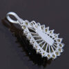Persian Silver Pendant with Turquoise Gemstone Nil