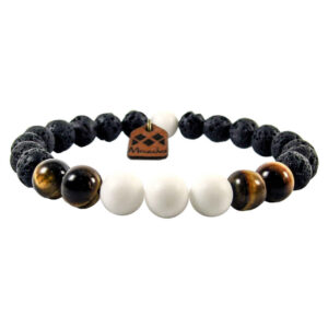 Unisex Beaded Bracelet Model Tiger