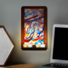 Persian Wooden Tealight Wall Sconce Calligraphy (x2)