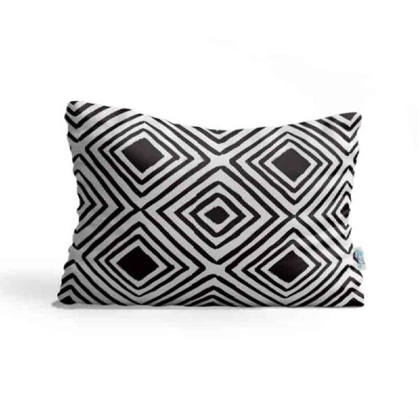 Restful Comfort Bed Pillow – Velvet Cover White Model Lozenge (2x)