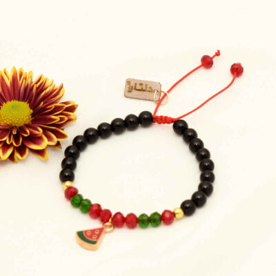 Beaded Bracelet for Women – Watermelon Design