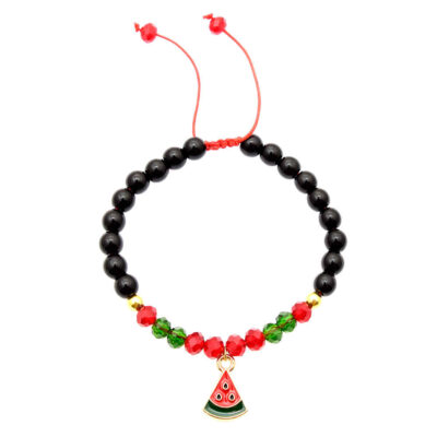 Beaded Bracelet for Women – Watermelon Design