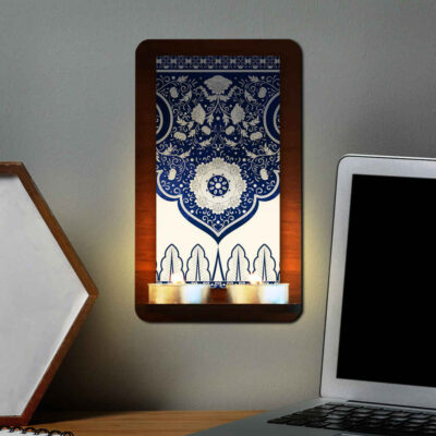 Persian Wooden Tealight Wall Sconce Behdis (x2)