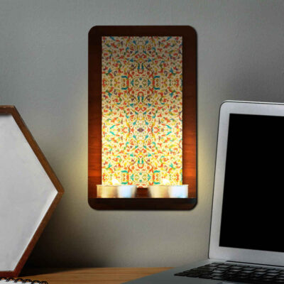 Persian Wooden Tealight Wall Sconce Omid (x2)