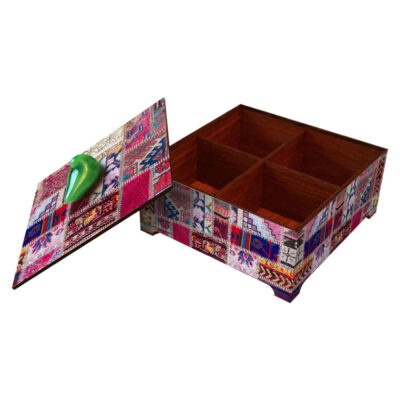 Wooden Candy Organizer Box Model Borna