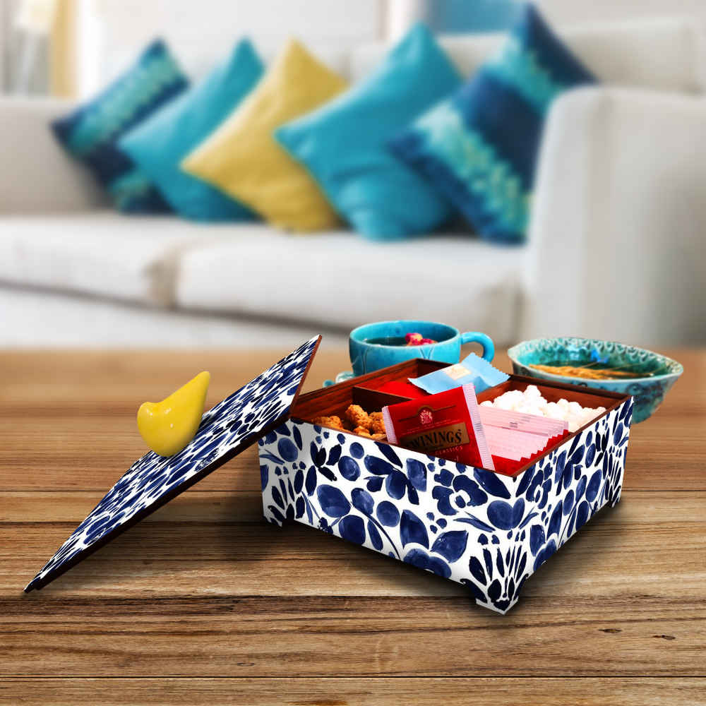 Golnaz Wooden Candy Organizer Box