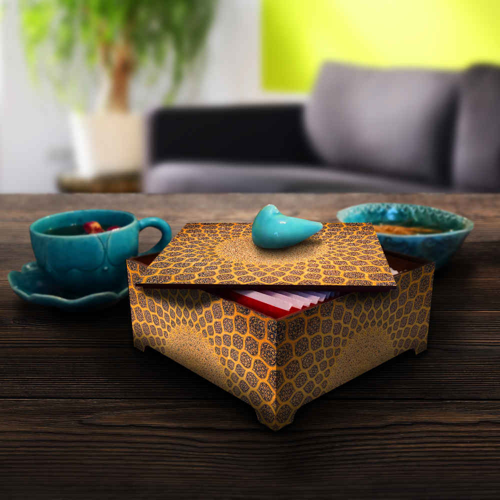 Gonbad Wooden Candy Organizer Box