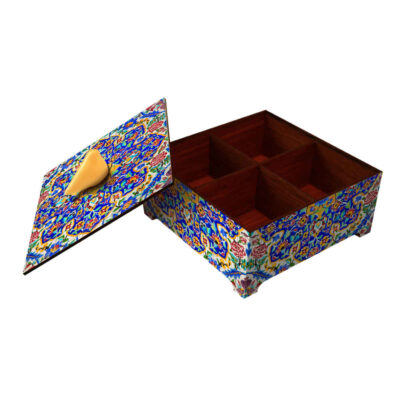 Wooden Candy Organizer Box Model Traditional