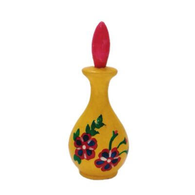 Persian Surma Dani Container for Keeping Kohl Made of Wood Flower (x2)