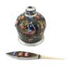 Persian Surma Dani Container for Keeping Kohl Made of Wood Reyhan (x2)