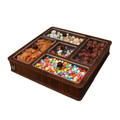 Wooden Nuts & Candy Organizer Box Model Mahsa