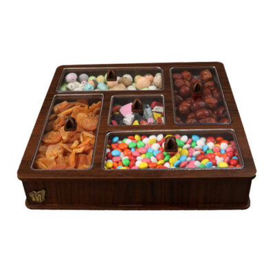 Mahsa Wooden Nuts & Candy Organizer Box