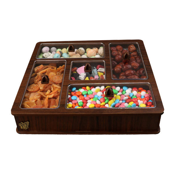 Mahsa Wooden Nuts & Candy Organizer Box
